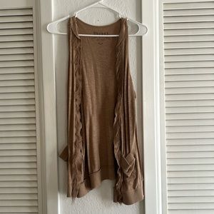 Degree Tan Cardigan Size Large